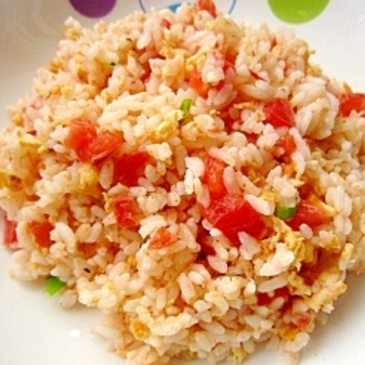お手軽おいしい トマトたまご炒飯 西紅柿蛋炒飯 レシピ 作り方 By はかせ55 楽天レシピ お手軽おいしい トマトたまご炒飯 西紅柿蛋炒飯 レシピ 作り方 By はかせ55 楽天レシピ